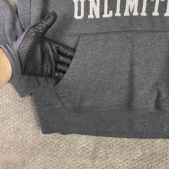 Y2K Ecko Unltd Hoodie Men's Large Fits like Medium Gray Vintage - Picture 3 of 9